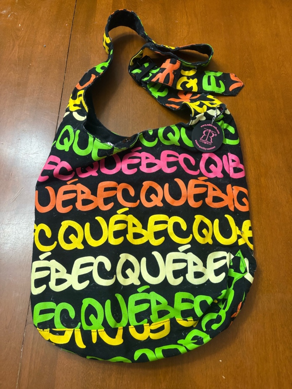 Robin Ruth Multicolor Québec Logo Crossbody Bag